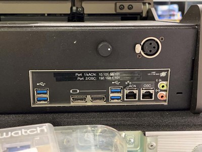 Lot 2135 - Gio@58-Universe lighting control desk with 18"...