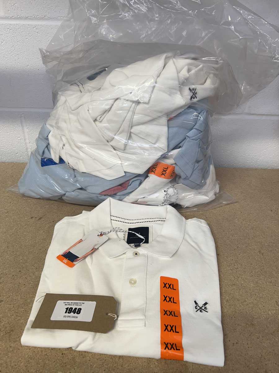 Lot Approx. 20 men's Crew Clothing Company polo tops
