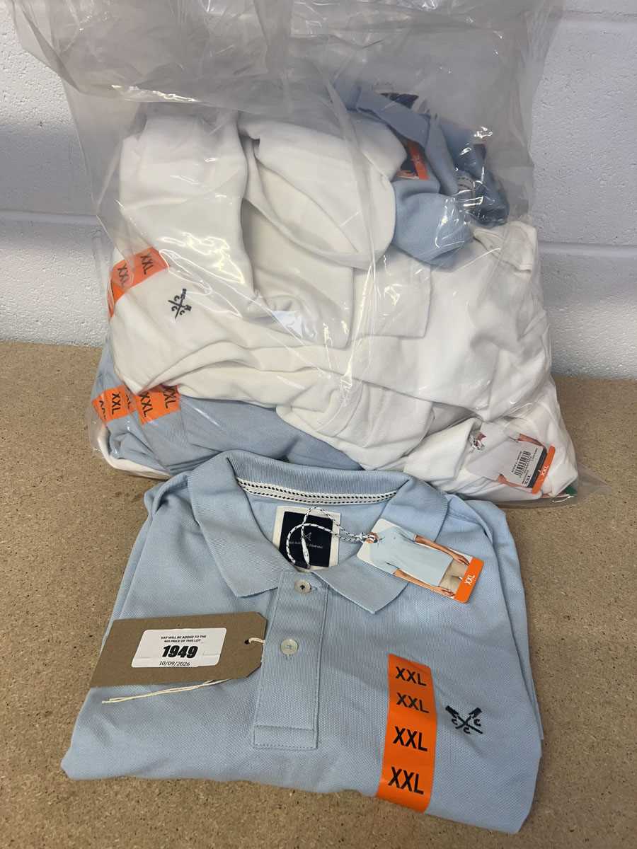 Lot Approx. 20 men's Crew Clothing Company polo tops