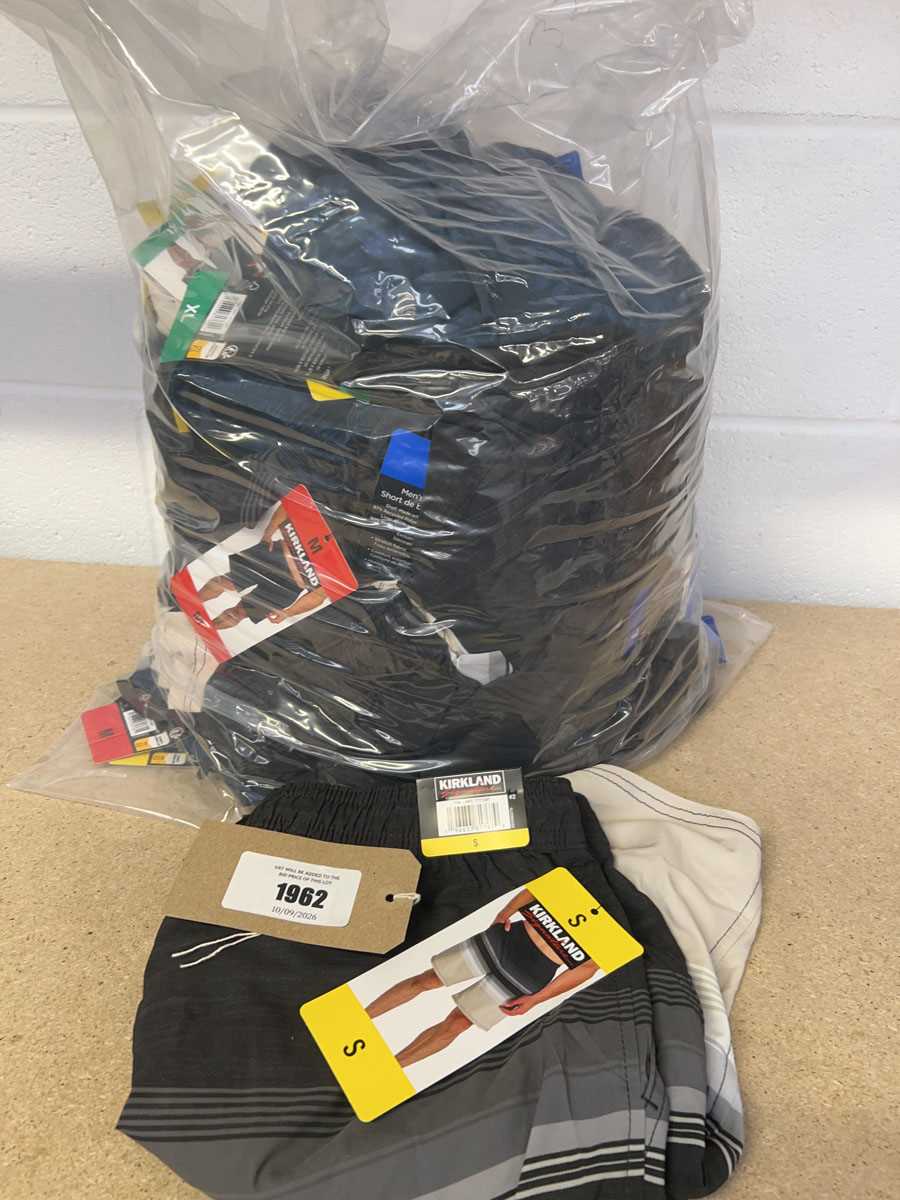 Lot Approx. 30 men's Kirkland swim shorts