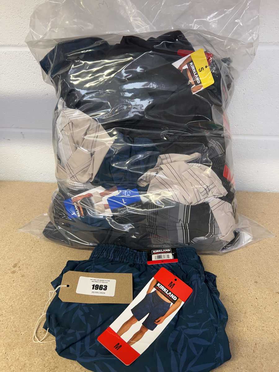 Lot Approx. 30 men's Kirkland swim shorts
