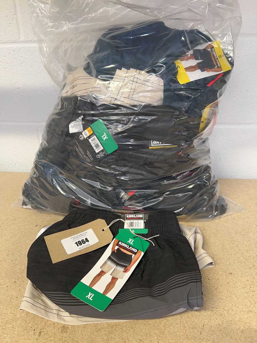 Lot Approx. 30 men's Kirkland swim shorts