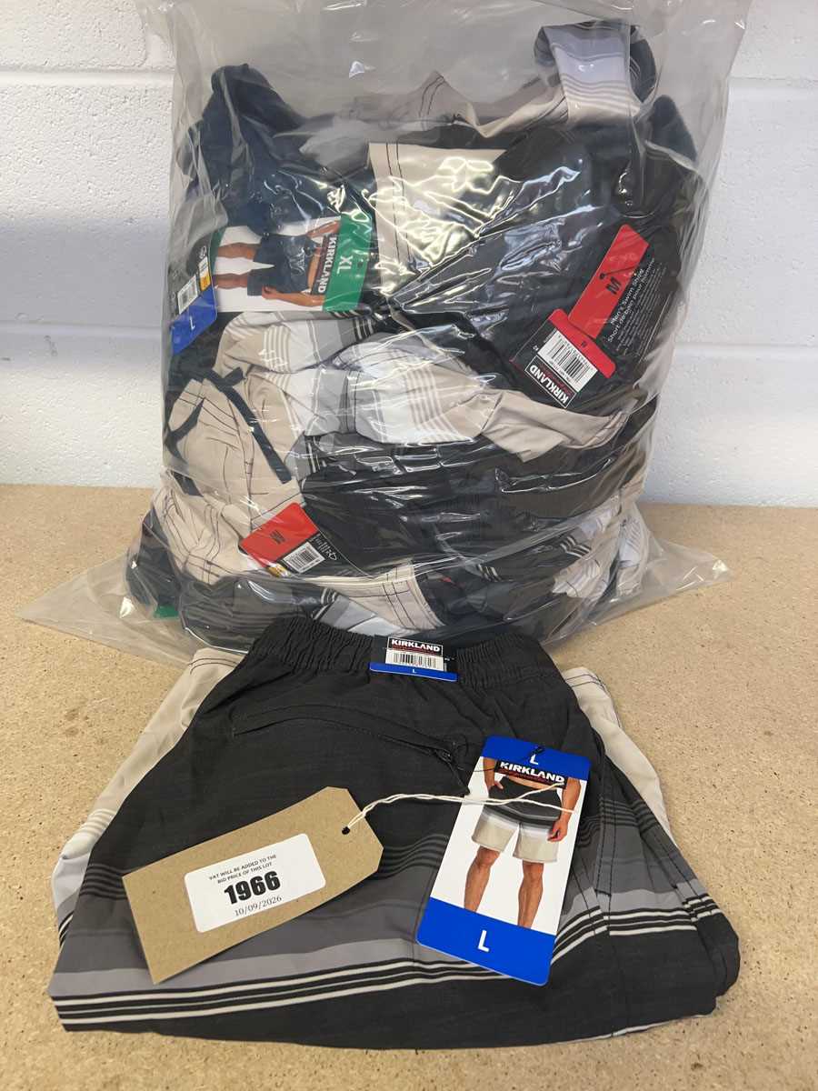 Lot Approx. 30 men's Kirkland swim shorts