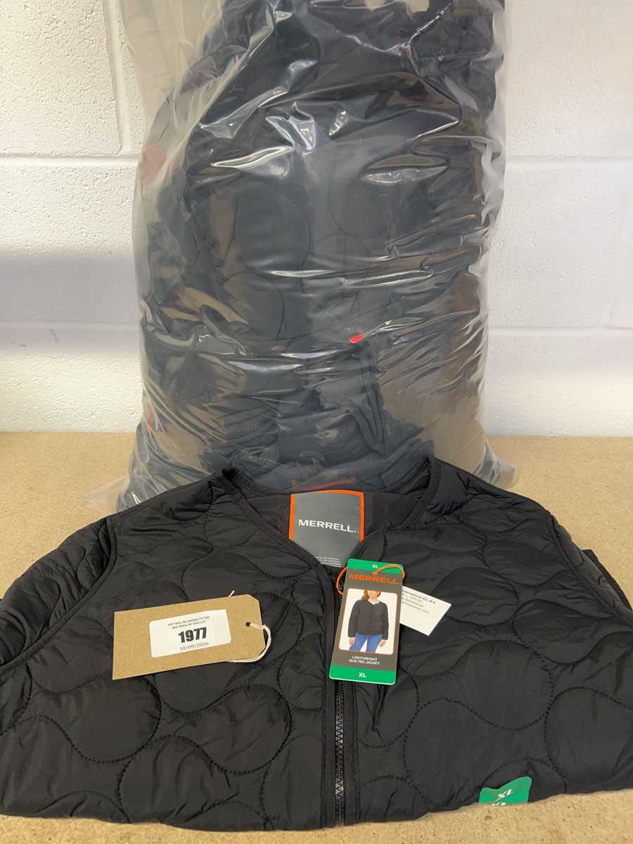 Lot Approx. 10 Merrell lightweight quilted jackets