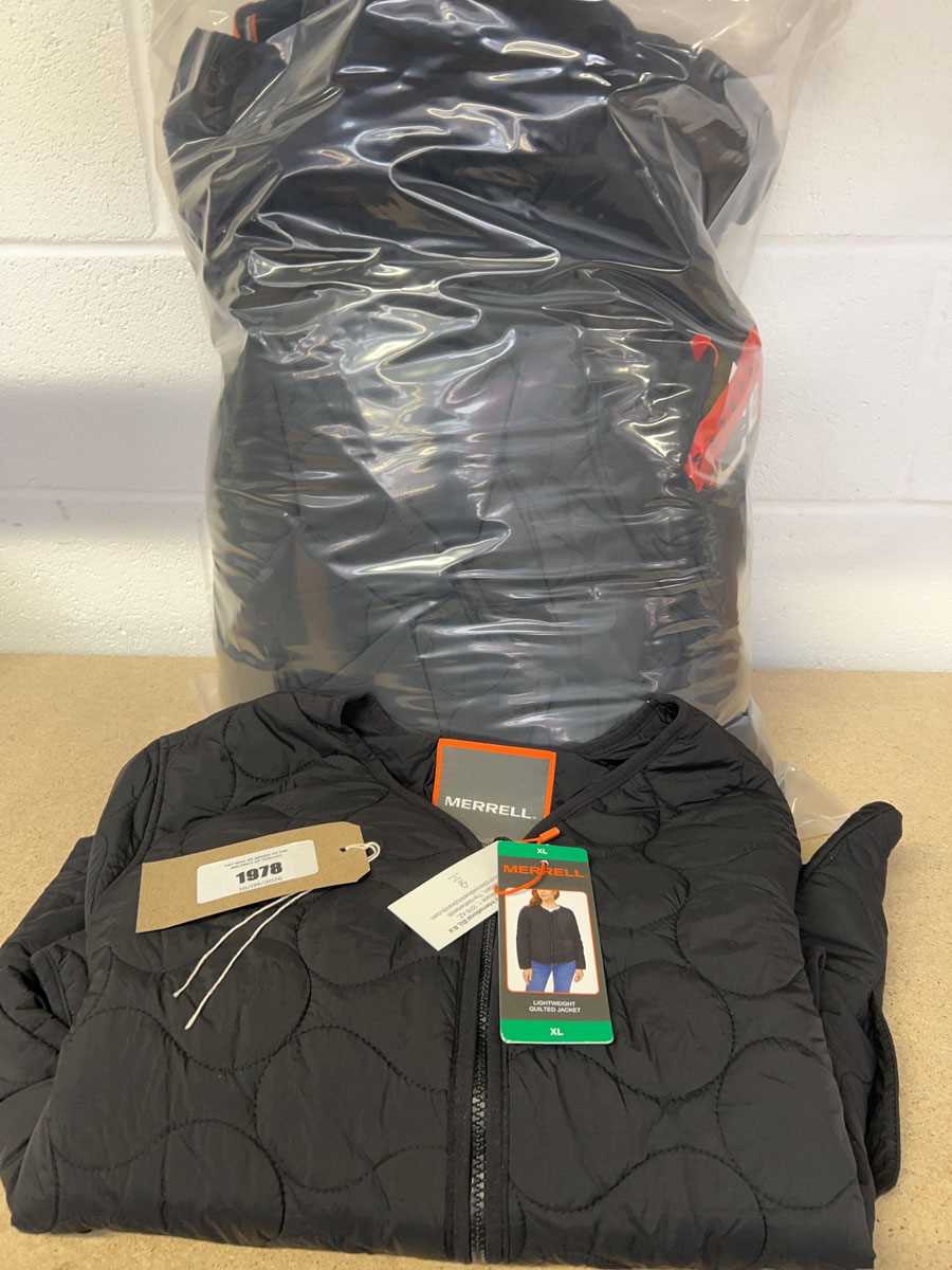 Lot Approx. 10 Merrell lightweight quilted jackets