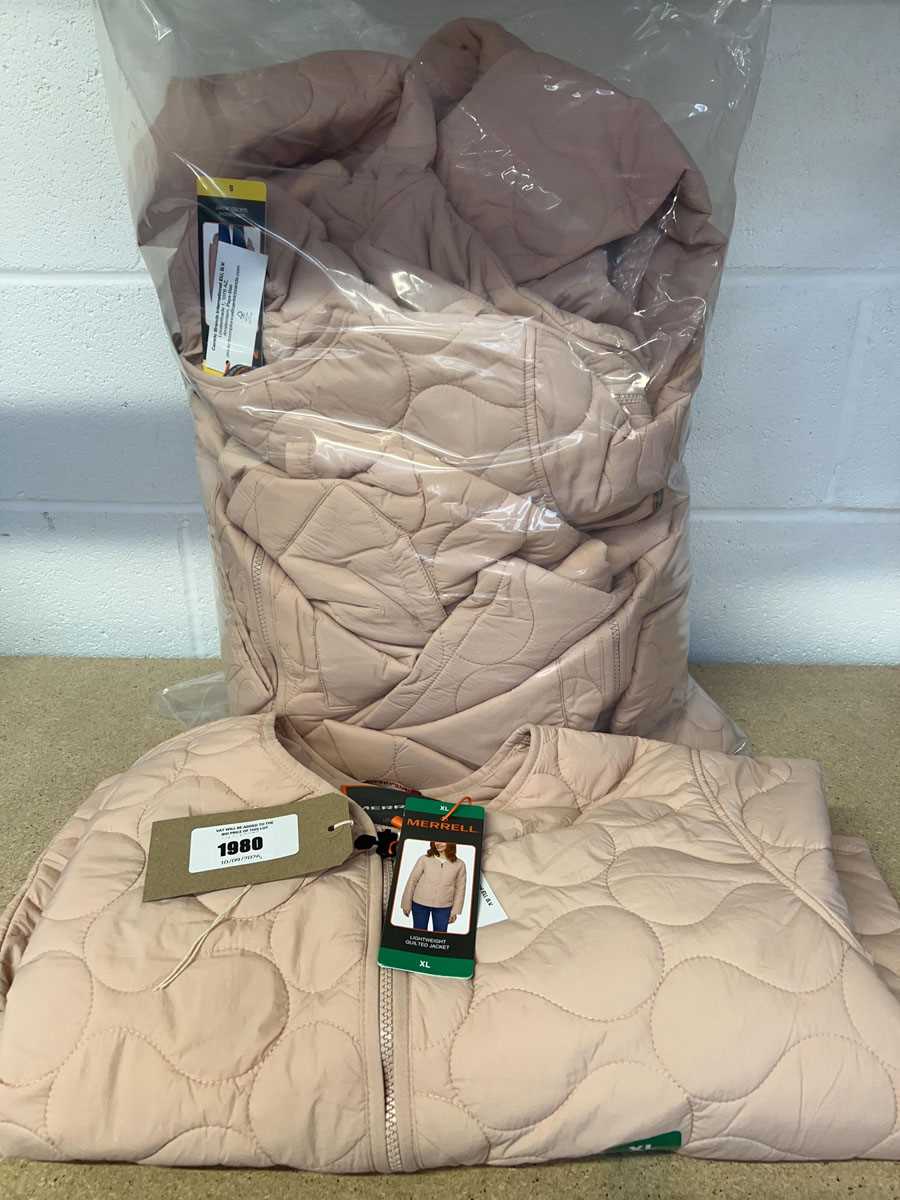 Lot Approx. 10 Merrell lightweight quilted jackets