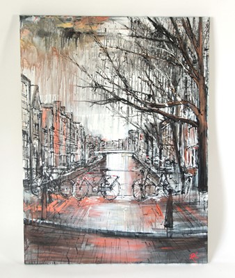 Lot 63 - Paul Kenton (b. 1968), 'Canal Crossing',...