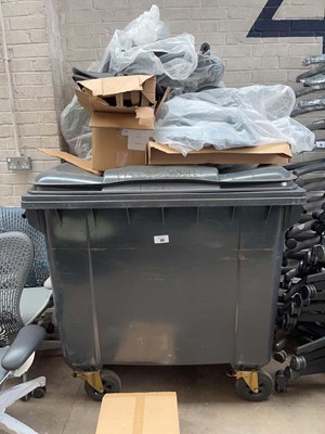 Lot 207 - Large waste bin with various Herman Miller...