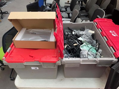 Lot 292 - 3 pairs of computer monitors with stands, 2...