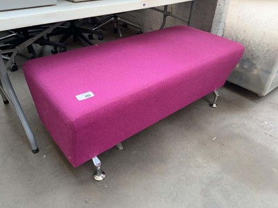 Lot 293 - Orange box, purple stool on chrome legs
