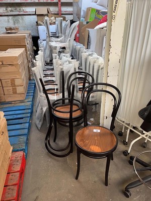 Lot 303 - 40 Fameg bentwood cafe style chairs