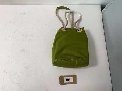 Lot 3801 - Prada small Mariner bucket bag apple green...