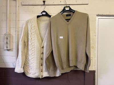 Lot 6 - A cream wool cardigan and another by Gabicci