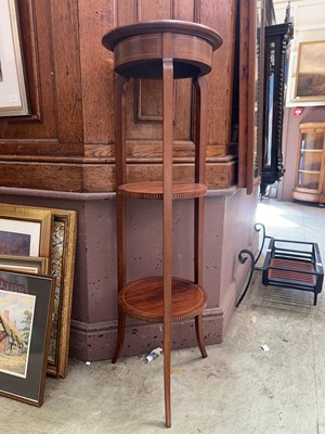 Lot 11 - A late Victorian mahogany and strung three...
