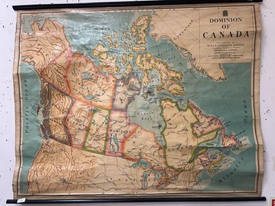 Lot 15 - A 20th century wall map by W & A K Johnston...