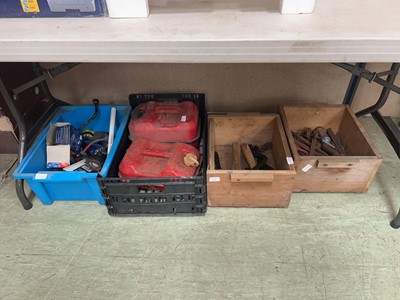 Lot 67 - 4 boxes containing an assortment of tools and...