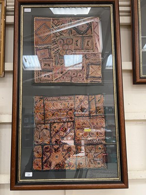 Lot 19 - Two framed and glazed displays of northern...