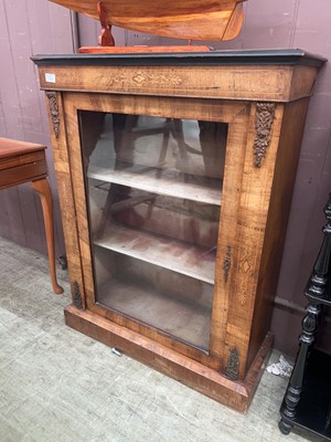 Lot 23 - An Edwardian mahogany and strung pier cabinet...