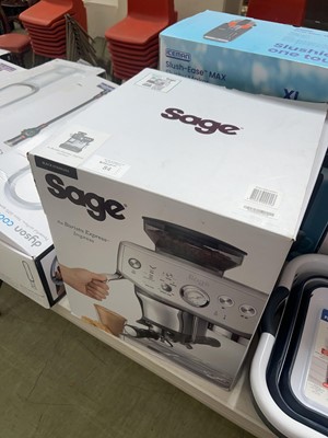 Lot 84 - A boxed Sage Barista Express Impress coffee...