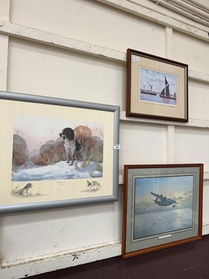 Lot 44 - A framed and glazed print of harbour scene...