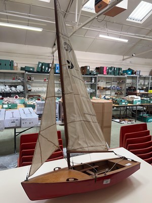 Lot 49 - A scratch built model of a sailing boat named '...