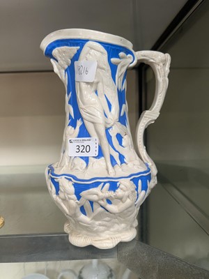 Lot 320 - A Charles Meigh water jug with embossed...