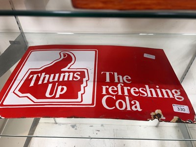 Lot 330 - A 20th Century enamel advertising sign for...
