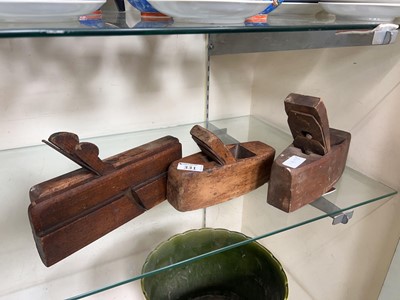 Lot 331 - 2 woodworking block planes along with 2...