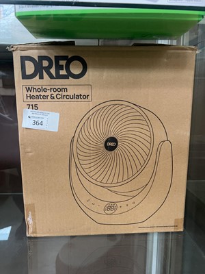 Lot 364 - A boxed dreo whole room heater and circulator...