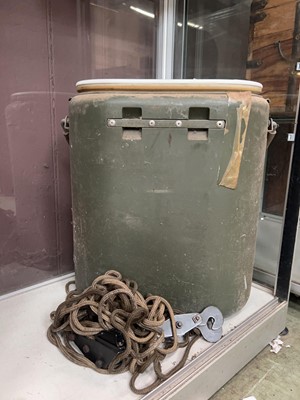 Lot 366 - A military style water carrier along with some...