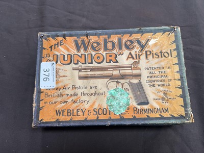 Lot 376 - A boxed The Webley Junior air pistol - .177...