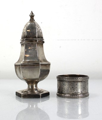 Lot 205 - A Victorian silver sifter, Birmingham 1887,...