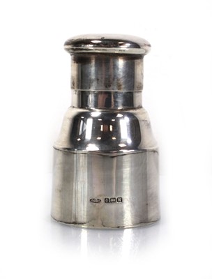 Lot 206 - A George V silver grinder, lacking mechanism,...