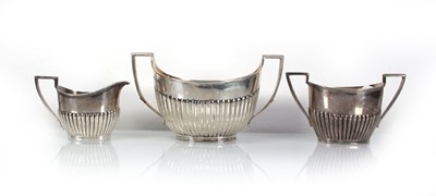 Lot 224 - A Victorian silver two-handled sugar bowl,...