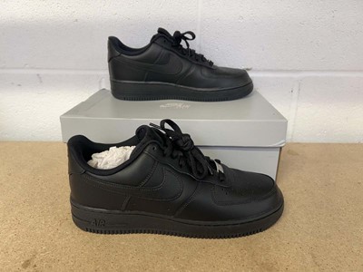 Lot 1856 - Boxed pair of Nike Air Force 1 trainers size UK 8