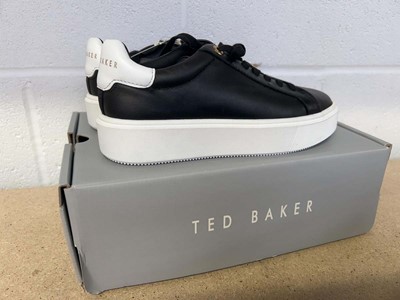 Lot 1858 - Boxed pair of Ted Baker trainers size UK 3