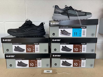 Lot 1909 - X5 boxed pairs of Hi-Tec trainers - sizes UK...