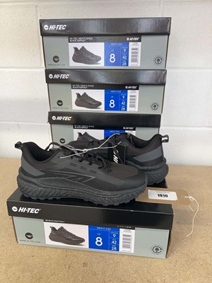 Lot 1910 - X5 boxed pairs of Hi-Tec trainers - size UK 8