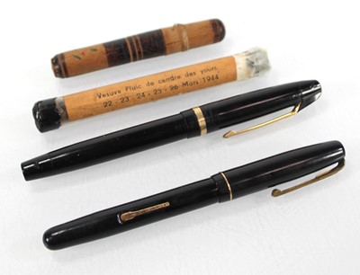 Lot 111 - A Waterman fountain pen with a 14ct gold nib...
