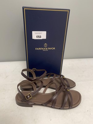 Lot Fairfax & Favor England UK9 st ives sandal in...