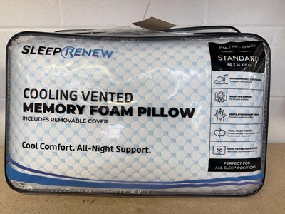 Lot 1972 - x2 Sleep Renew cooling vented memory foam pillows