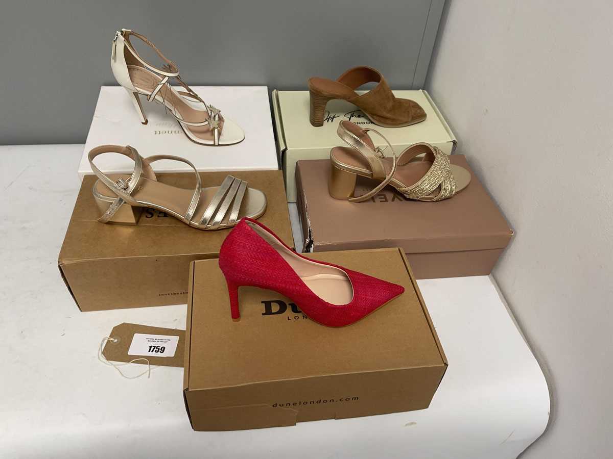 Lot 5x Boxed pairs of high heels to include Off...