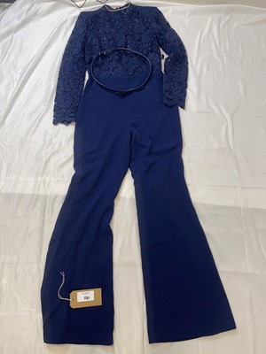 Lot Nadine Merabie maddie navy jumpsuit size M