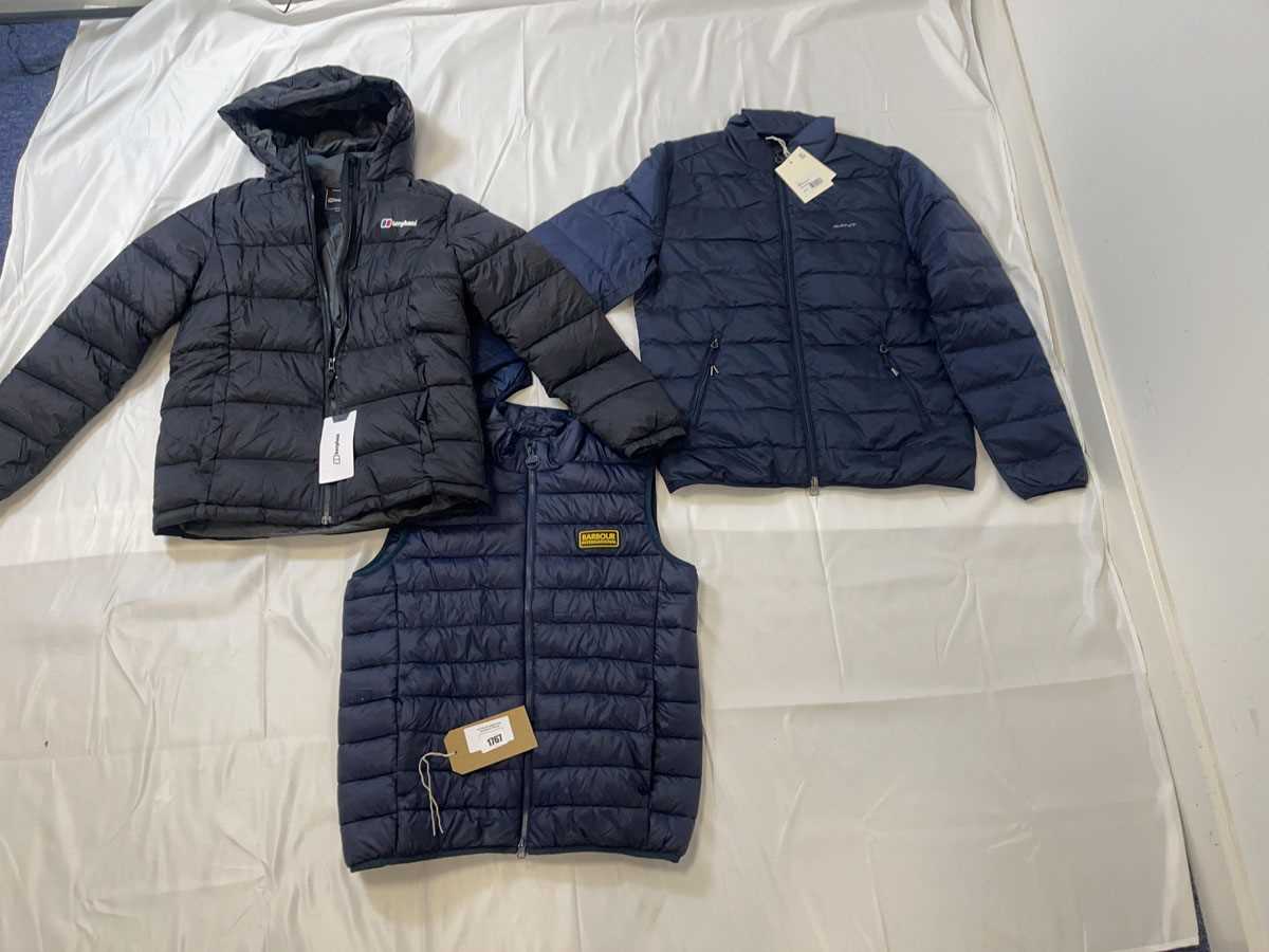 Lot 3x Jackets to include GANT, Berghaus & Barbour