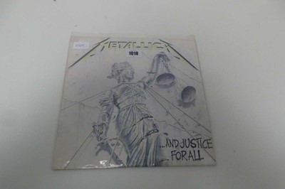 Lot Metallica Justice For All album, special pressing