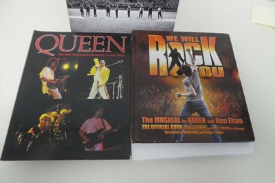Lot 7 x Queen books to include We Will Rock You,...