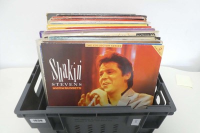 Lot 2 boxes of vinyl albums to include Shakin'...