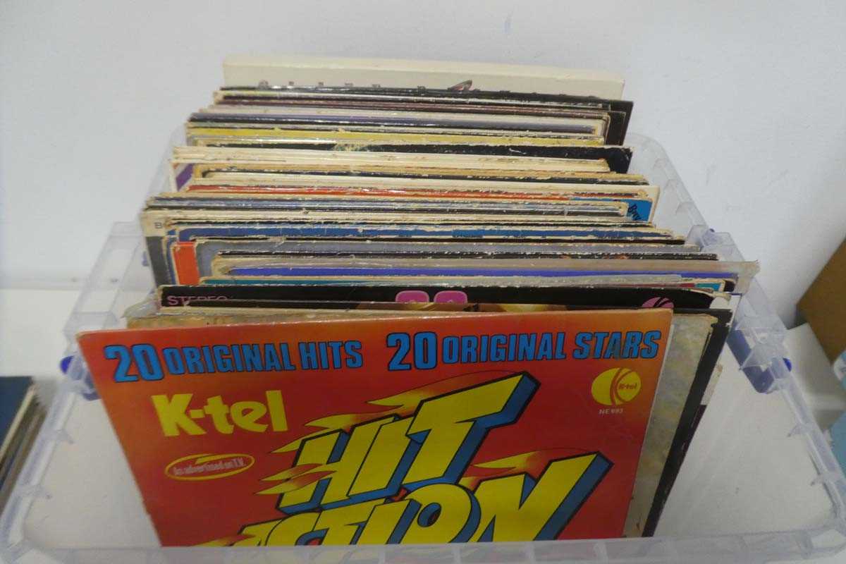 Lot 2 x boxes of vinyl albums and 12" singles to...