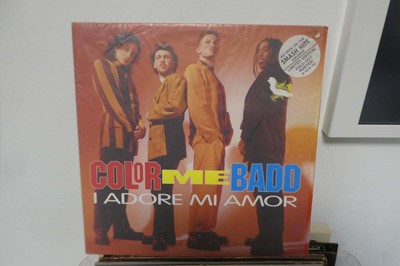 Lot 2 x boxes of vinyl albums and 12" singles to...