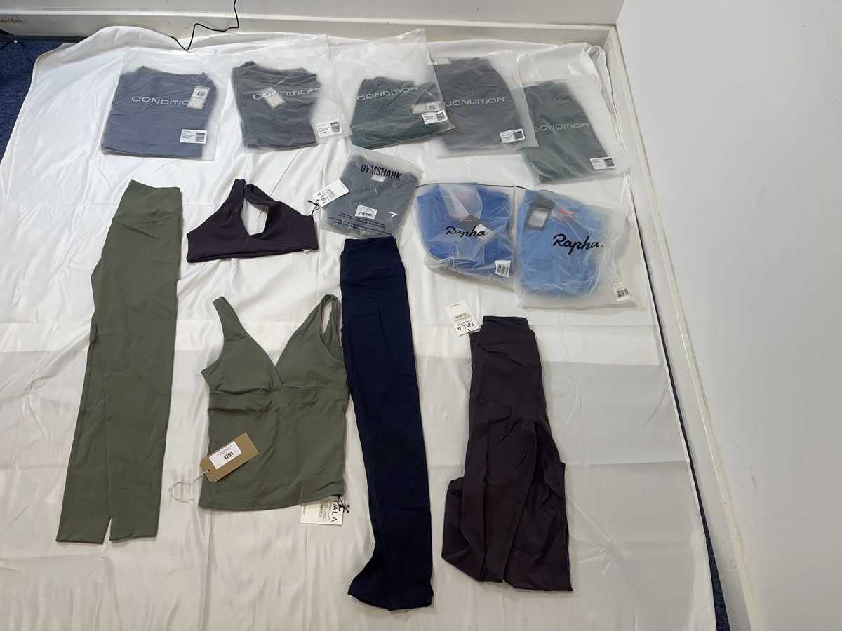 Lot Sportswear to include Rapha, T/ALA, Gym Shark,...